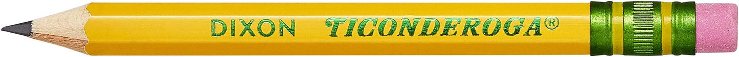 Ticonderoga Golf Pencils, #2 HB Soft, Pre-Sharpened, Yellow (13472) (Pack of 12, 864 Count Total)